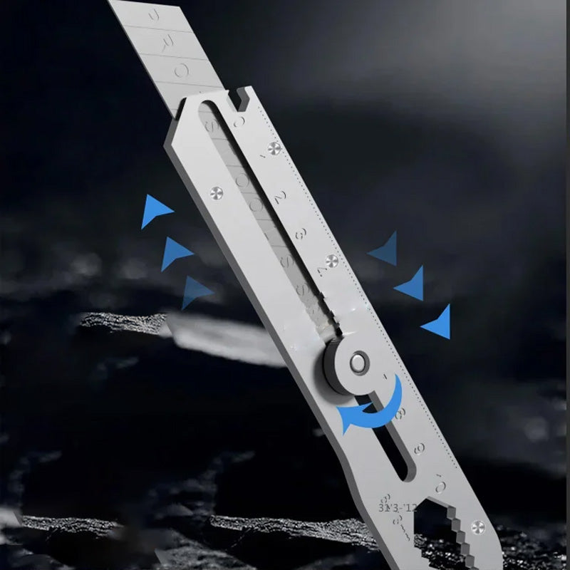 Couteau utilitaire polyvalent avec lame rétractable cassable