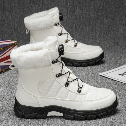 Bottes Confortables avec Doublure en Fausse Fourrure Douce pour Homme
