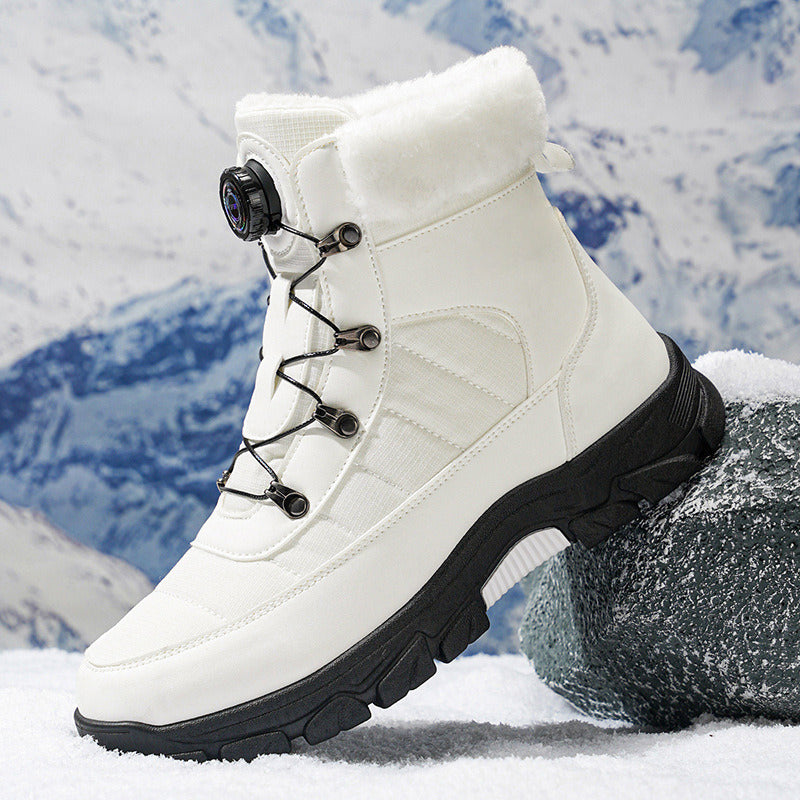 Bottes Confortables avec Doublure en Fausse Fourrure Douce pour Homme
