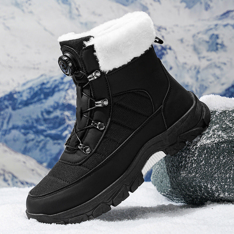 Bottes Confortables avec Doublure en Fausse Fourrure Douce pour Homme