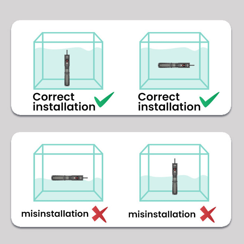 Ensemble de chauffage d'aquarium à thermostat automatique