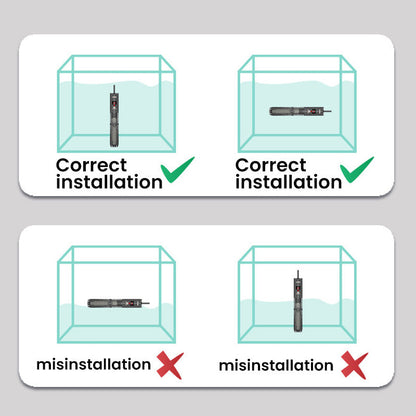 Ensemble de chauffage d'aquarium à thermostat automatique