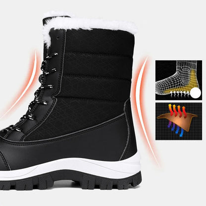 📢 60 % de réduction !!! Bottes d’hiver imperméables & ultra-chaudes pour femmes – élégantes, antidérapantes & respirantes ! ❄️👢