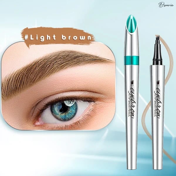✨ACHETEZ 1, OBTENEZ 1 GRATUIT ! Crayon à sourcils 3D 4 pointes – Effet microblading naturel, étanche 24h 💄✏️