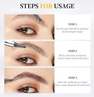 ✨ACHETEZ 1, OBTENEZ 1 GRATUIT ! Crayon à sourcils 3D 4 pointes – Effet microblading naturel, étanche 24h 💄✏️