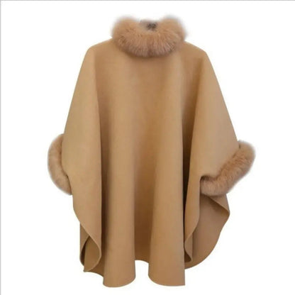 (💗Offre spéciale - 50% de réduction) Manteau à col en fourrure premium pour femmes, automne et hiver🔥Chaleureux et élégant