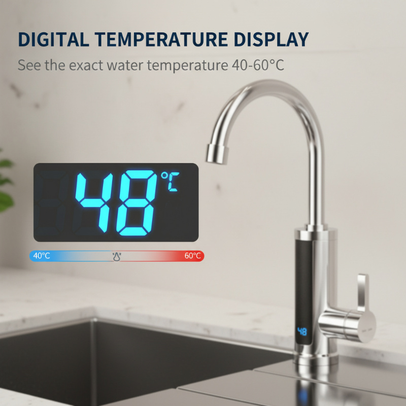Robinet de chauffe-eau instantané sans réservoir