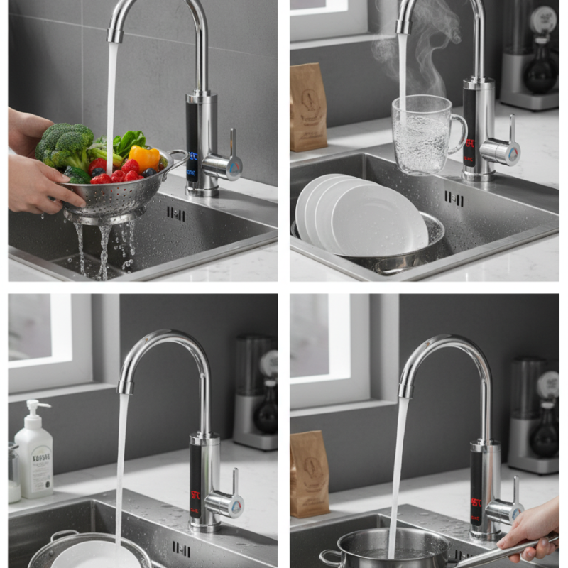 Robinet de chauffe-eau instantané sans réservoir