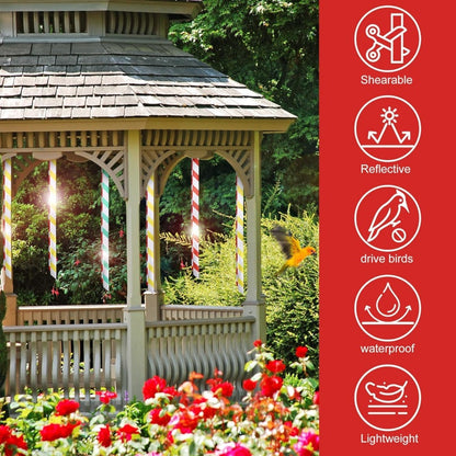 Ruban adhésif réfléchissant double face pour effaroucher les oiseaux Ruban adhésif réfléchissant double face pour effaroucher les oiseaux