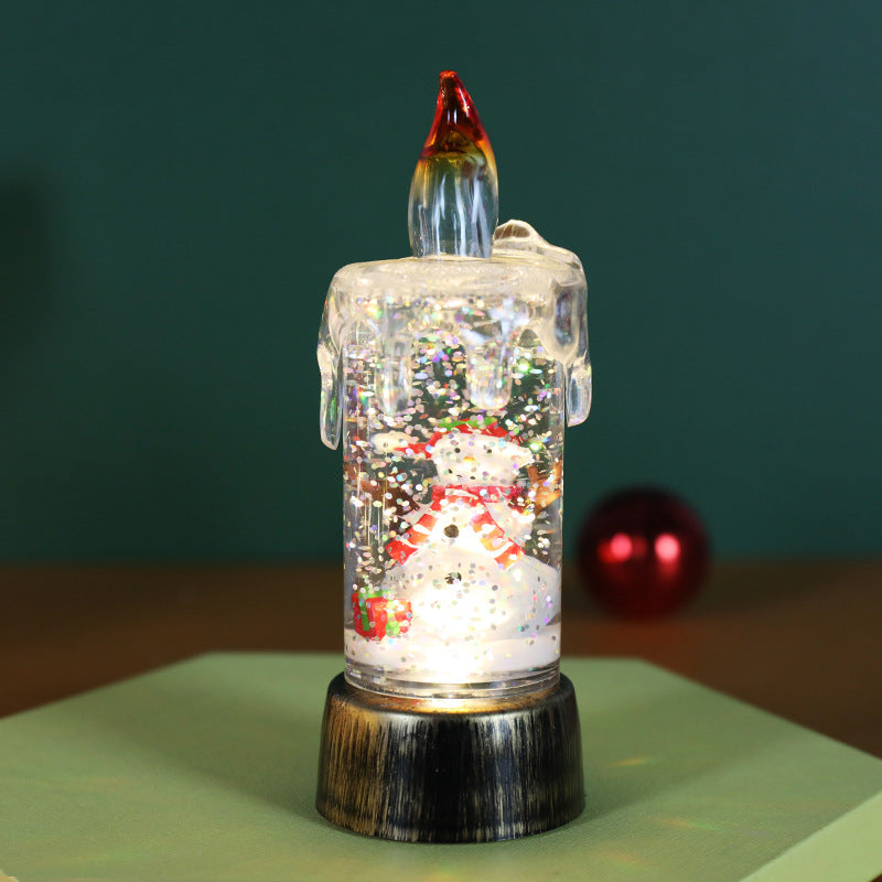 🎄 Promotion Exceptionnelle de Noël🎁Boule à neige de Noël lumineuse à piles avec bougie