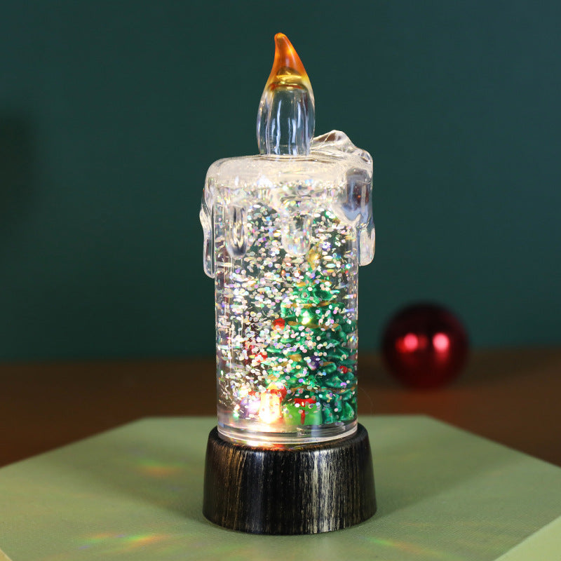 🎄 Promotion Exceptionnelle de Noël🎁Boule à neige de Noël lumineuse à piles avec bougie