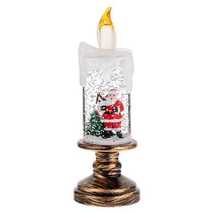 🎄 Promotion Exceptionnelle de Noël🎁Boule à neige de Noël lumineuse à piles avec bougie