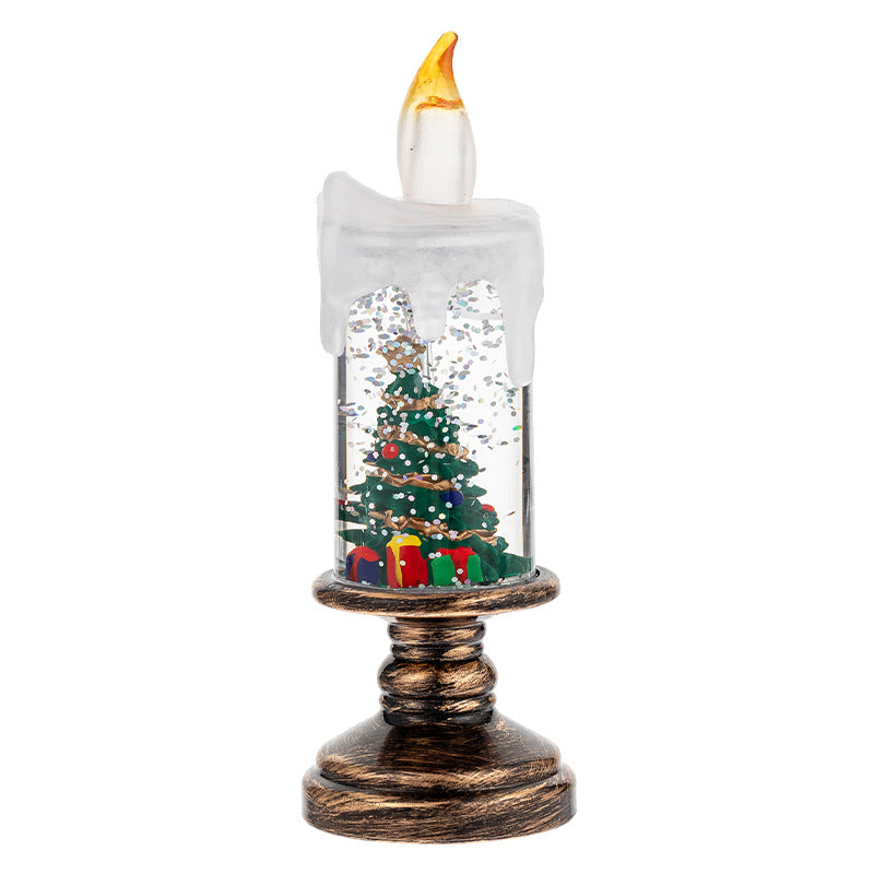 🎄 Promotion Exceptionnelle de Noël🎁Boule à neige de Noël lumineuse à piles avec bougie