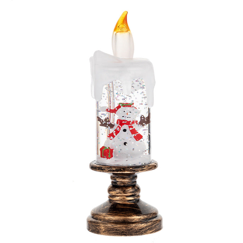 🎄 Promotion Exceptionnelle de Noël🎁Boule à neige de Noël lumineuse à piles avec bougie