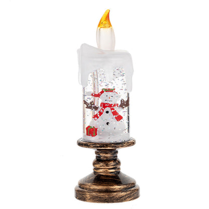 🎄 Promotion Exceptionnelle de Noël🎁Boule à neige de Noël lumineuse à piles avec bougie