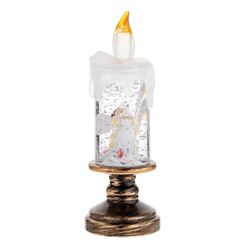 🎄 Promotion Exceptionnelle de Noël🎁Boule à neige de Noël lumineuse à piles avec bougie