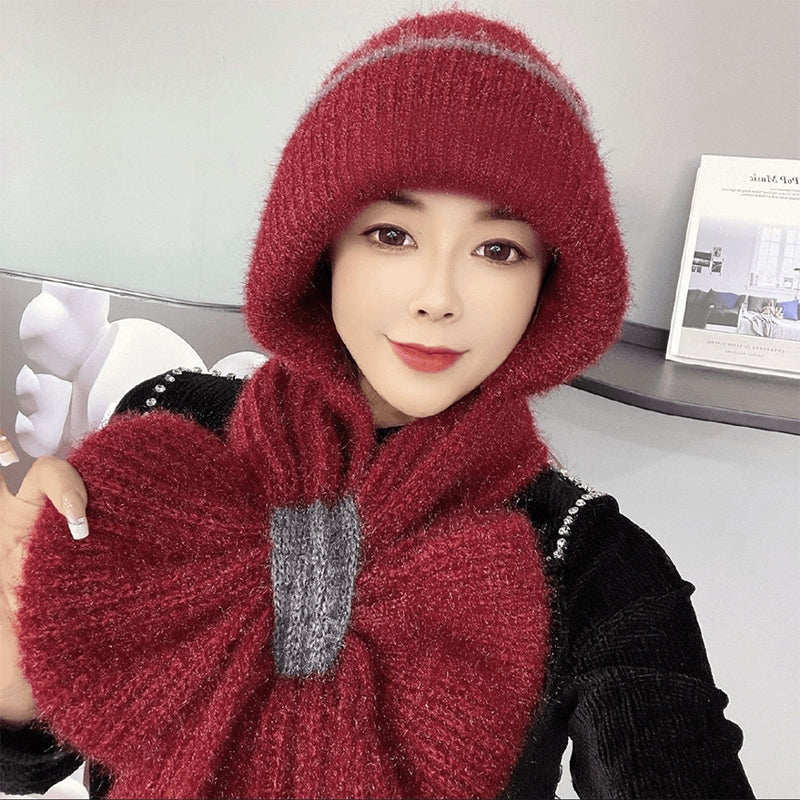 ❄️👩 Cache-Col Intégré Coupe-Vent pour Femme – Confort Tricot Chaud, Oreilles Protégées & Coloris Variés (Idéal pour Toutes les Activités Hivernales) !