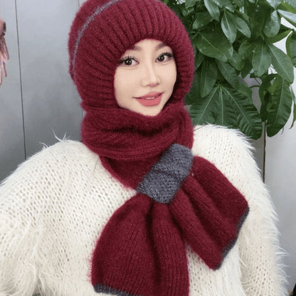 ❄️👩 Cache-Col Intégré Coupe-Vent pour Femme – Confort Tricot Chaud, Oreilles Protégées & Coloris Variés (Idéal pour Toutes les Activités Hivernales) !