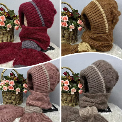 ❄️👩 Cache-Col Intégré Coupe-Vent pour Femme – Confort Tricot Chaud, Oreilles Protégées & Coloris Variés (Idéal pour Toutes les Activités Hivernales) !