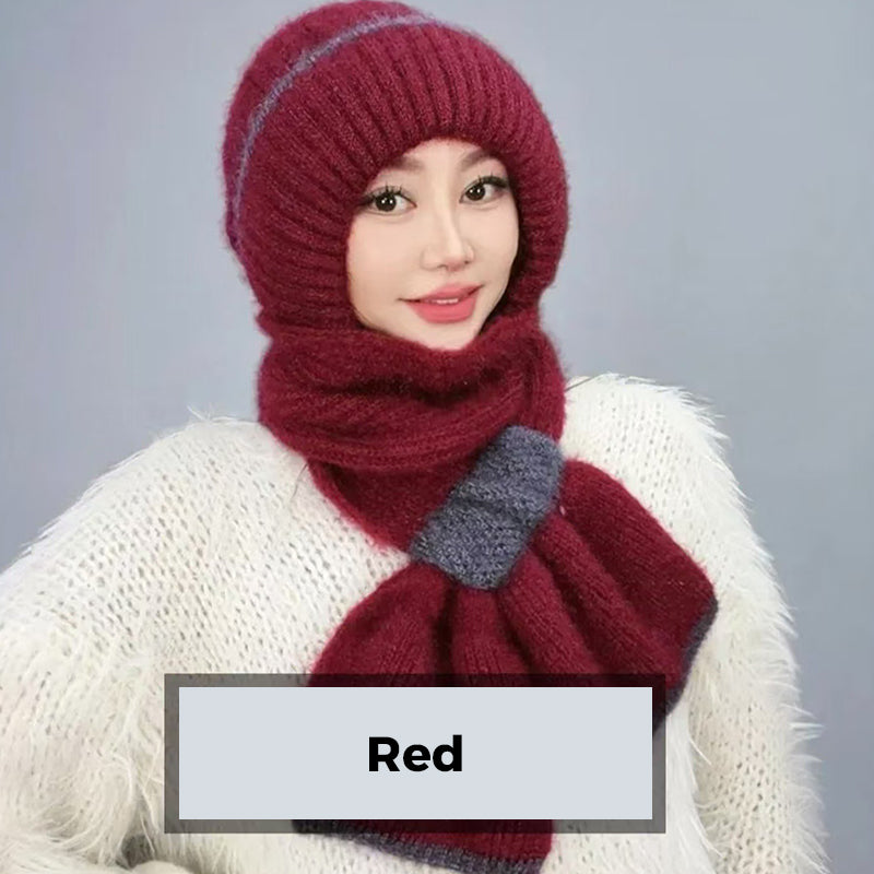 ❄️👩 Cache-Col Intégré Coupe-Vent pour Femme – Confort Tricot Chaud, Oreilles Protégées & Coloris Variés (Idéal pour Toutes les Activités Hivernales) !