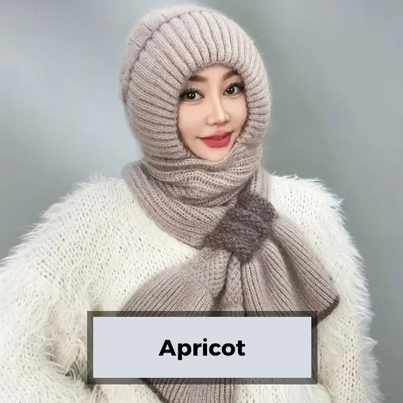 ❄️👩 Cache-Col Intégré Coupe-Vent pour Femme – Confort Tricot Chaud, Oreilles Protégées & Coloris Variés (Idéal pour Toutes les Activités Hivernales) !