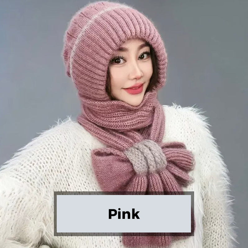 ❄️👩 Cache-Col Intégré Coupe-Vent pour Femme – Confort Tricot Chaud, Oreilles Protégées & Coloris Variés (Idéal pour Toutes les Activités Hivernales) !