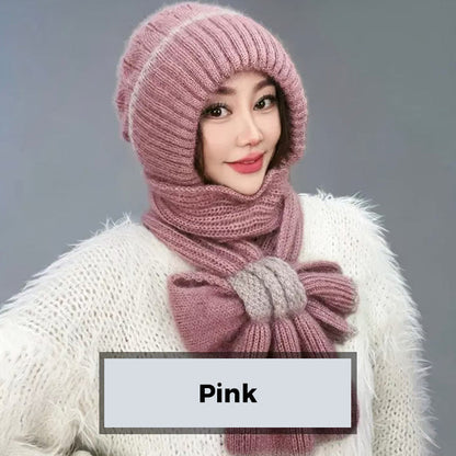 ❄️👩 Cache-Col Intégré Coupe-Vent pour Femme – Confort Tricot Chaud, Oreilles Protégées & Coloris Variés (Idéal pour Toutes les Activités Hivernales) !