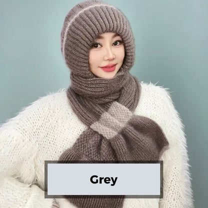 ❄️👩 Cache-Col Intégré Coupe-Vent pour Femme – Confort Tricot Chaud, Oreilles Protégées & Coloris Variés (Idéal pour Toutes les Activités Hivernales) !