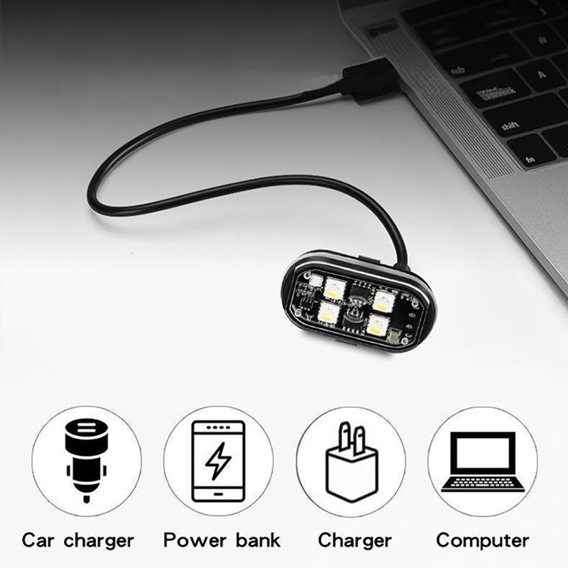 Feu d'avertissement LED portable pour voiture avec télécommande