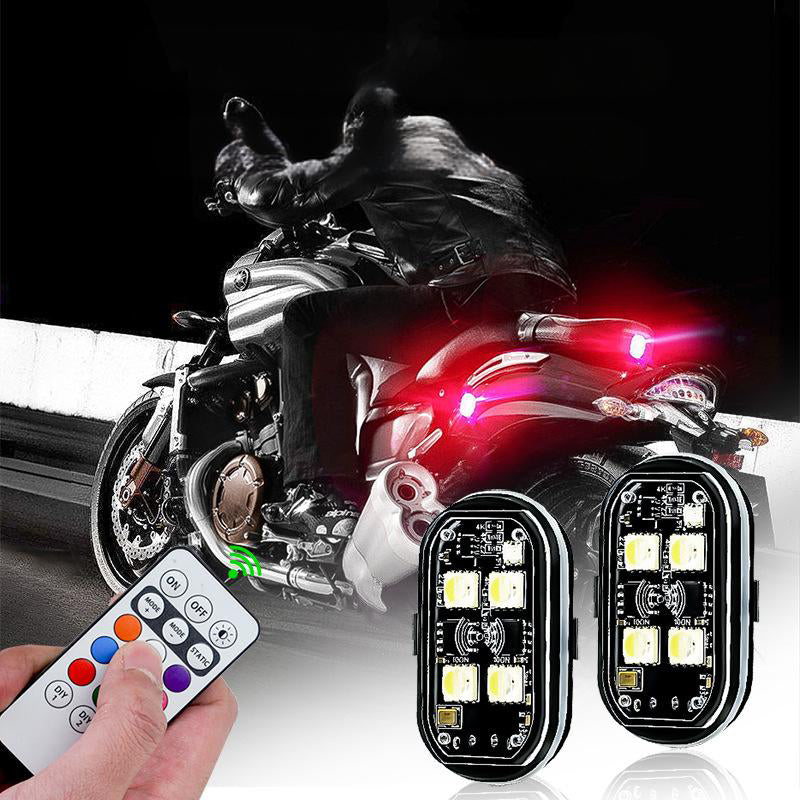 Feu d'avertissement LED portable pour voiture avec télécommande