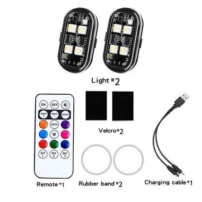 Feu d'avertissement LED portable pour voiture avec télécommande