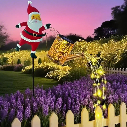 🎅 Soldes de Noël : 49 % de réduction !!🎄🎅Lumière solaire pour jardin en forme de Père Noël