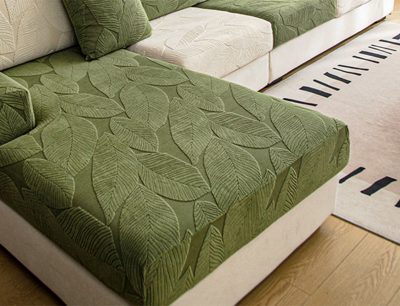 Housse de Coussin de Canapé Imperméable en Jacquard