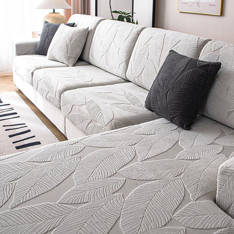 Housse de Coussin de Canapé Imperméable en Jacquard