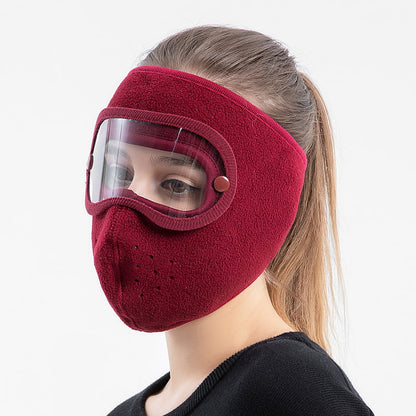 🌬️ 50 % de réduction – Masque anti-buée hiver avec lunettes intégrées : polaire douce, ajustement universel & protection totale ! 🔮