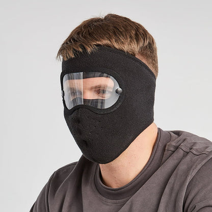 🌬️ 50 % de réduction – Masque anti-buée hiver avec lunettes intégrées : polaire douce, ajustement universel & protection totale ! 🔮