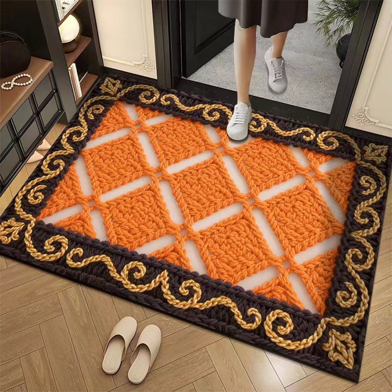 📢📢50% DE RÉDUCTION !!! ✨Tapis de sol absorbant antidérapant style fil floral 3D