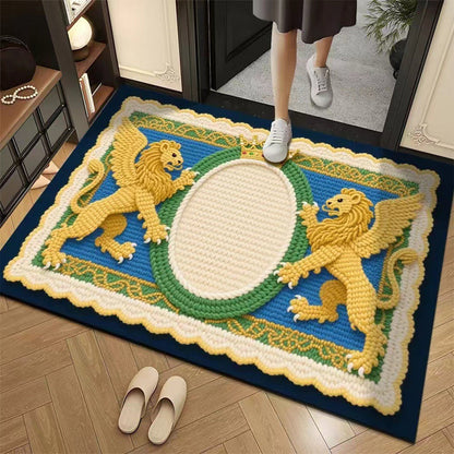 📢📢50% DE RÉDUCTION !!! ✨Tapis de sol absorbant antidérapant style fil floral 3D