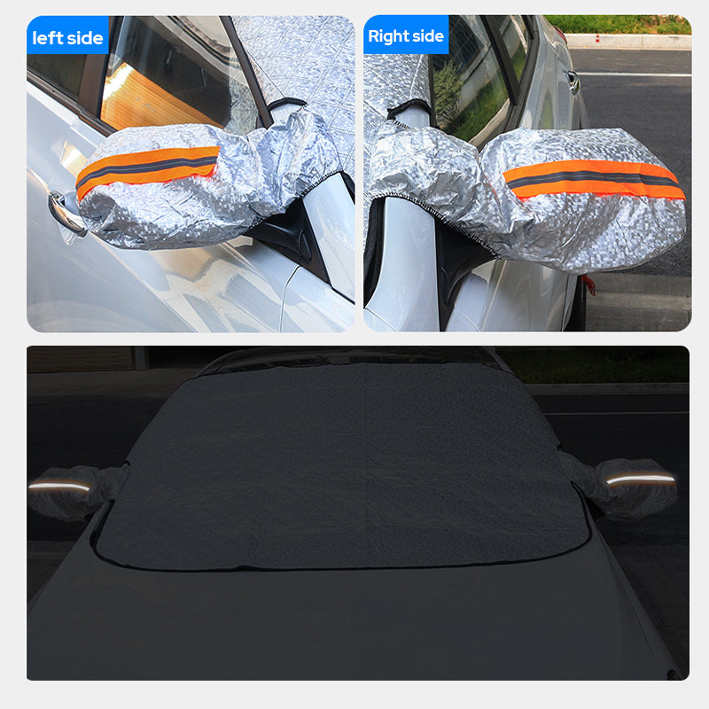 🚗 ACHETEZ 2 OFFREZ 1! ✨ Couverture Magnétique Contre la Neige pour Pare-brise - Isolation Thermique 4 Couches avec Installation Rapide pour Protection Antigel ❄️🔗