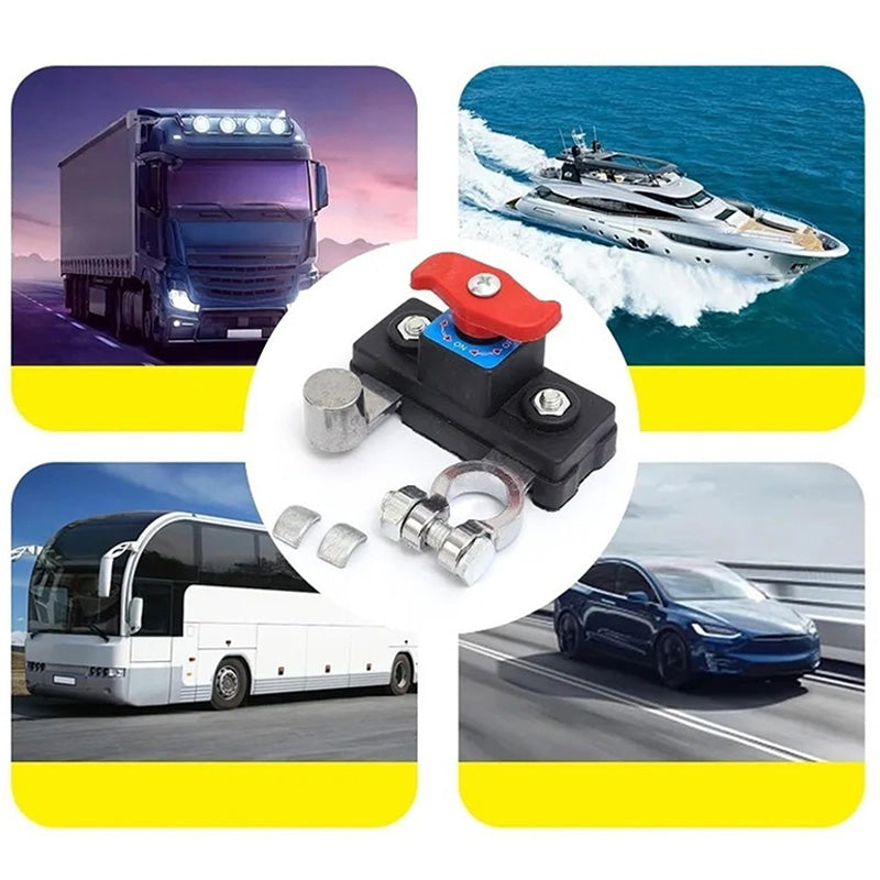 🔥 50% DE RÉDUCTION ! ✨ Interrupteur de Déconnexion Batterie Voiture - 12V-24V Compatible, Coque Ignifuge, Urgence et Maintenance ⚡🚘