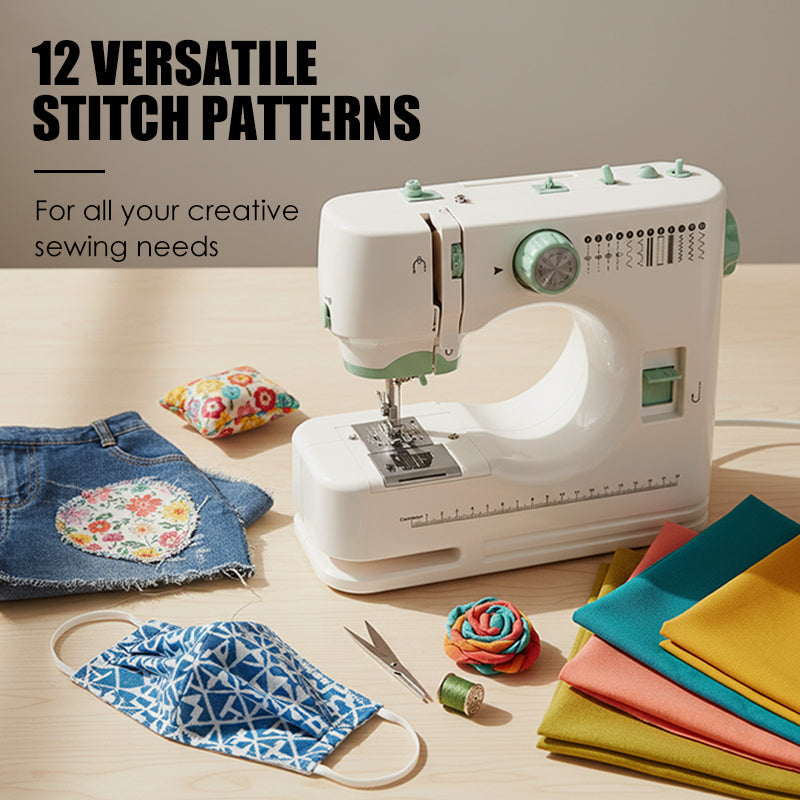 🧵 Machine à coudre électrique compacte pour usage domestique 💯