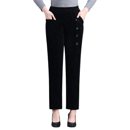 ✨Vendredi noir 50 % de réduction ! Pantalon Chaud Femme à Taille Haute – Doublure en Peluche, Coupe Amincissante & Poches Profondes 🖤