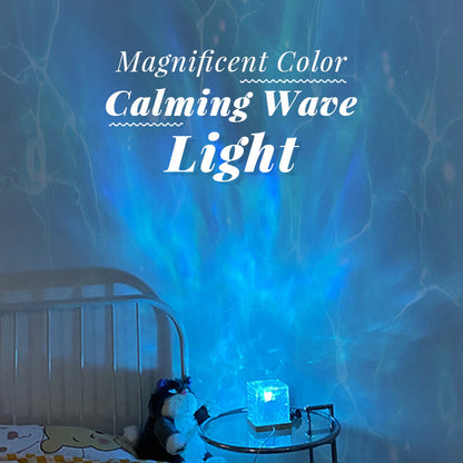 🎁 Cadeaux Priviléges de Noël🎄 PROJECTEUR ONDES ROTATIF - Effet Océan Dynamique, 16 Couleurs Changeantes, Parfait pour Soins Bébé et Décoration Chambre 🌙🚤💫