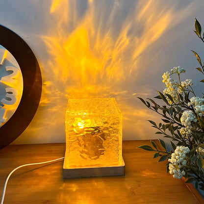 🎁 Cadeaux Priviléges de Noël🎄 PROJECTEUR ONDES ROTATIF - Effet Océan Dynamique, 16 Couleurs Changeantes, Parfait pour Soins Bébé et Décoration Chambre 🌙🚤💫