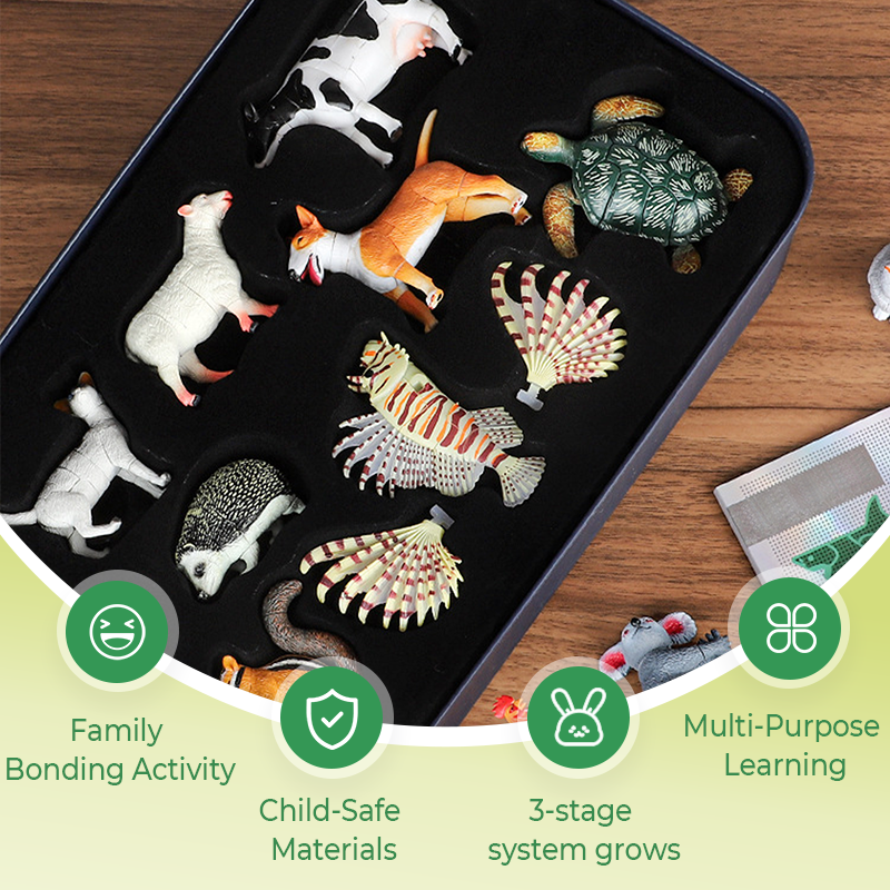 Jouets à assembler pour enfants sur le thème des insectes et des animaux
