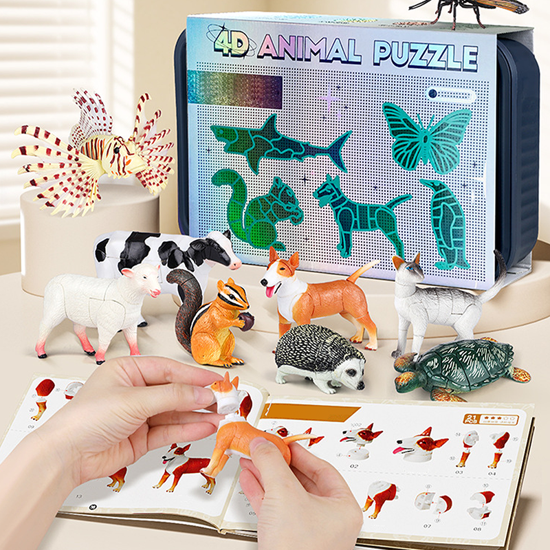 Jouets à assembler pour enfants sur le thème des insectes et des animaux