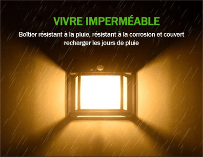 Applique murale solaire à détecteur de mouvement en tungstène
