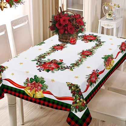 🔥Jusqu'à épuisement des stocks, 52 % de réduction !🎅🏻 Nappe de Noël rectangulaire imperméable