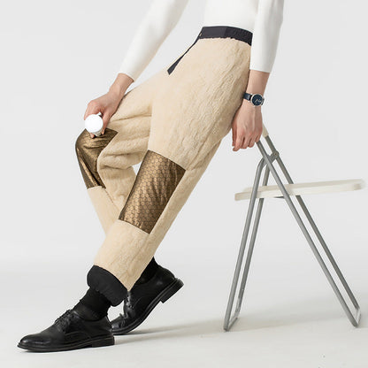 Pantalon thermique confortable pour homme avec genouillères en graphène
