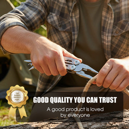 Pince multifonction pliable 12 en 1 en acier inoxydable